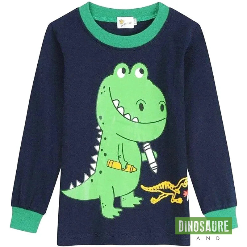 Pyjama Dinosaure Orange Garçon