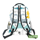 cartable dinosaure blanc diplodocus