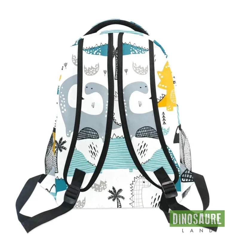 cartable dinosaure blanc diplodocus