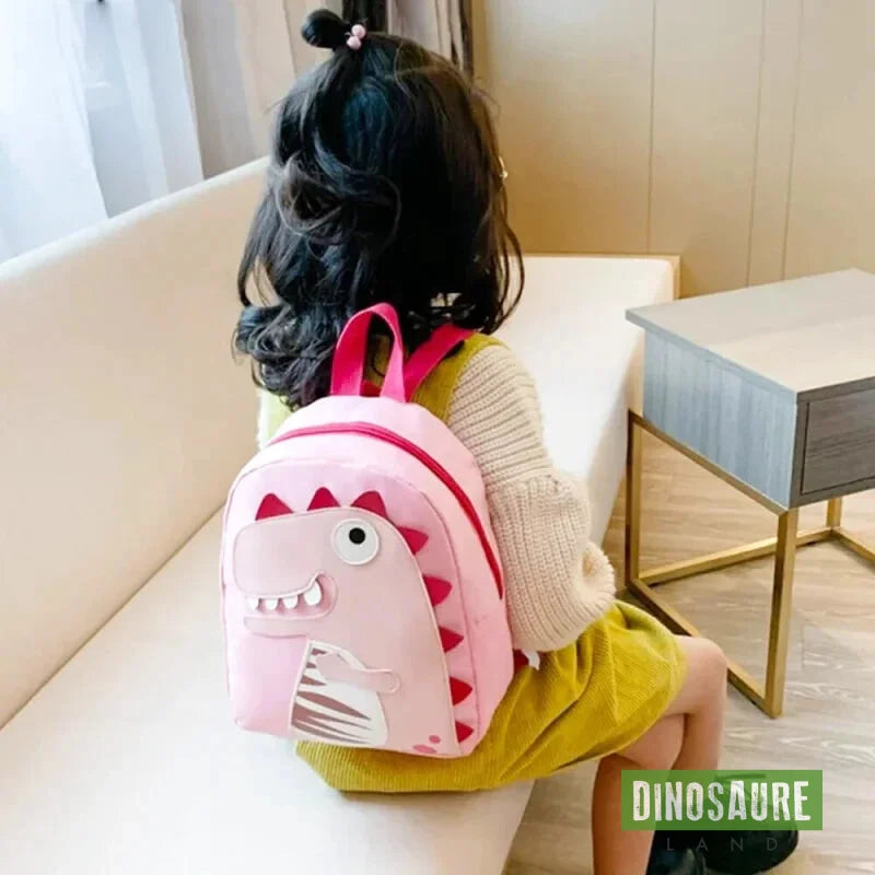 cartable dinosaure rose maternelle