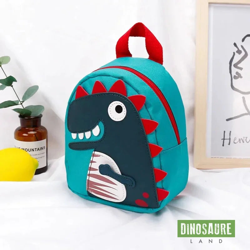 cartable dinosaure bleu ciel maternelle