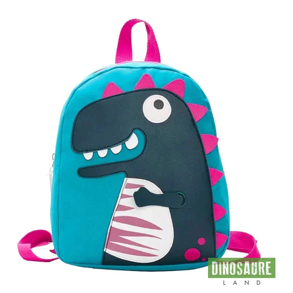 cartable dinosaure bleu ciel maternelle