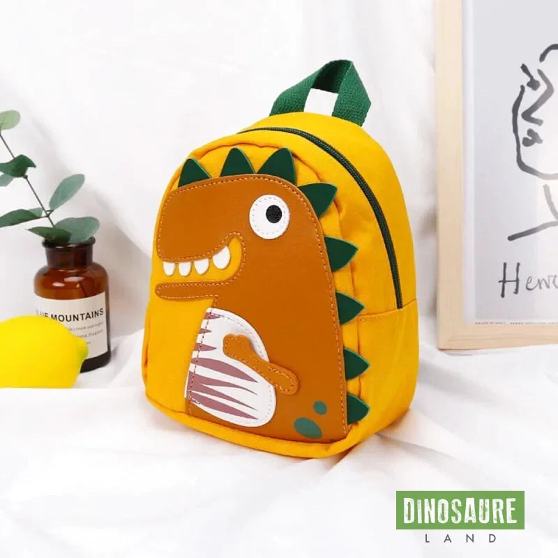 cartable dinosaure jaune maternelle