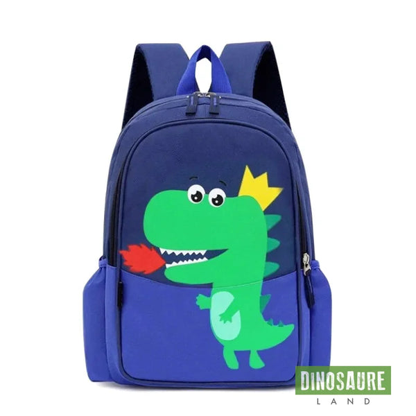 cartable dinosaure sac a dos bleu