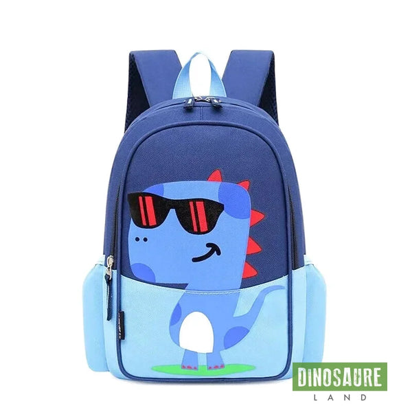 cartable dinosaure sac a dos bleu