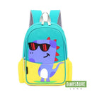 cartable dinosaure sac a dos bleu jaune