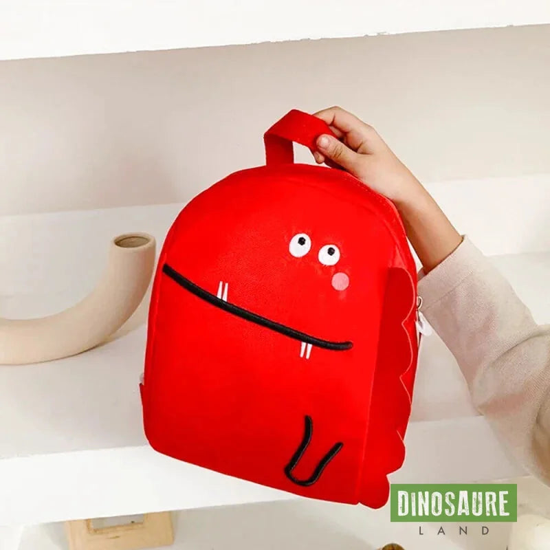 cartable sac dinosaure rouge