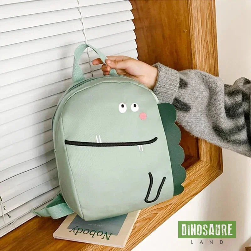 cartable sac dinosaure vert