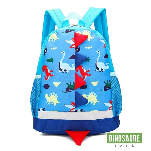 cartable sac a dos dinosaure maternelle bleu ciel