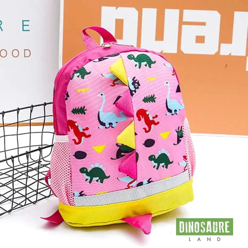 cartable sac a dos dinosaure maternelle rose