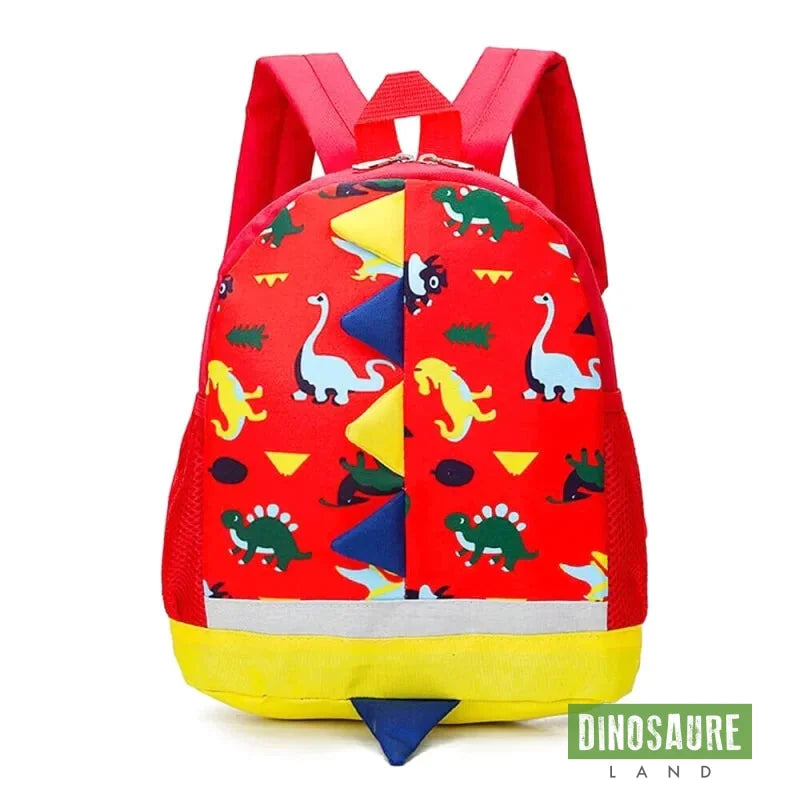 cartable sac a dos dinosaure maternelle rouge