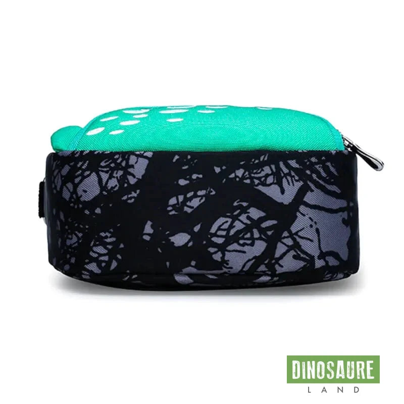 cartable sac a dos dinosaure vert noir