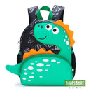 cartable sac a dos dinosaure vert noir