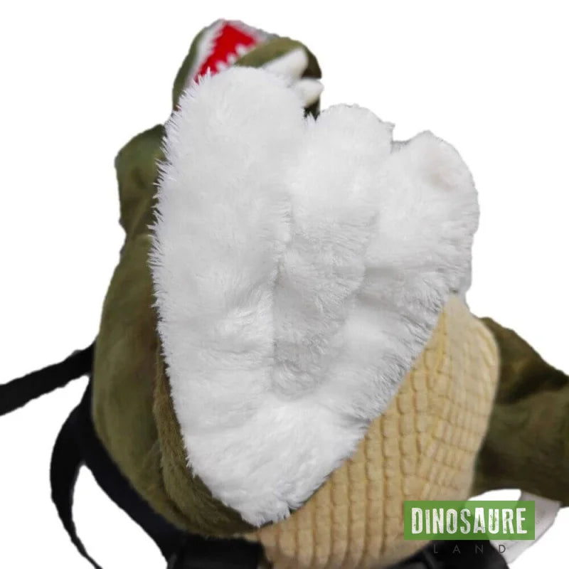 cartable dinosaure peluche vert