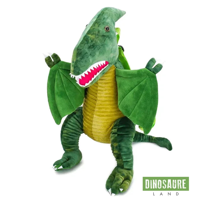 cartable sac a dos dinosaure pterodactyl vert