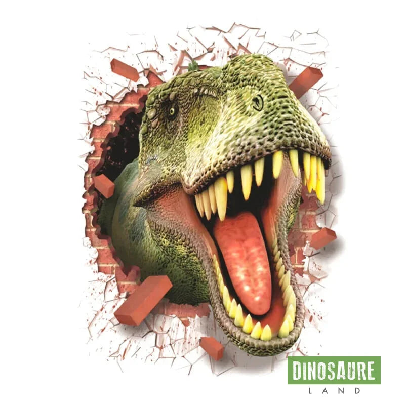 sticker autocollant mural dinosaure