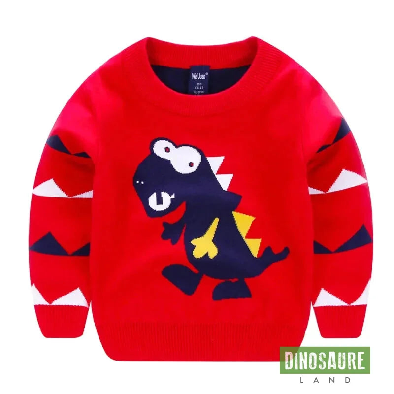 pull dinosaure t rex rouge