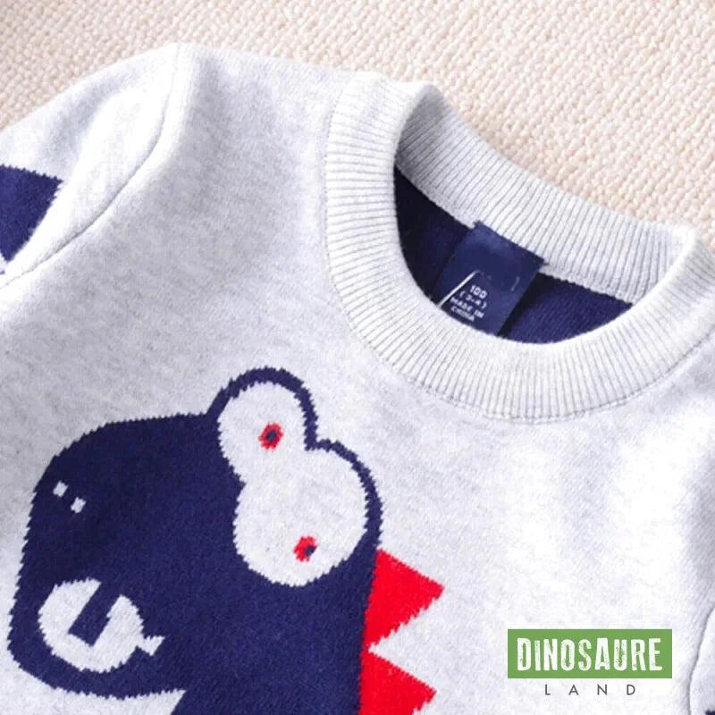 pull dinosaure t rex gris