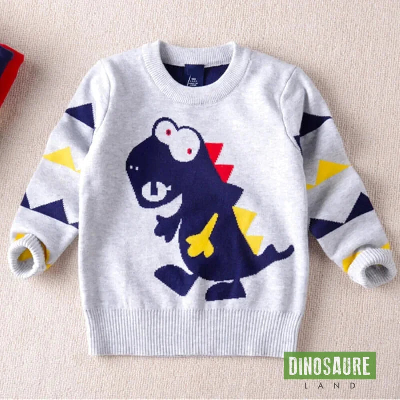 pull dinosaure t rex gris