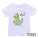 Tee Shirt Blanc Dinosaure Expedition