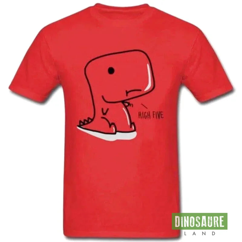 T-Shirt Couple Goal Dinosaure Rouge