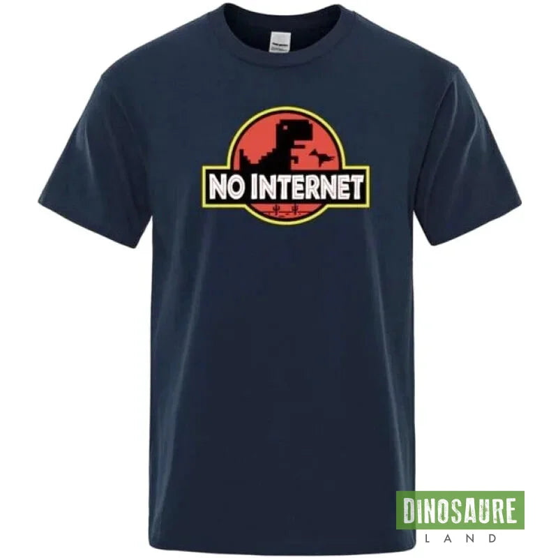 T-shirt Dinosaure Adulte No Internet