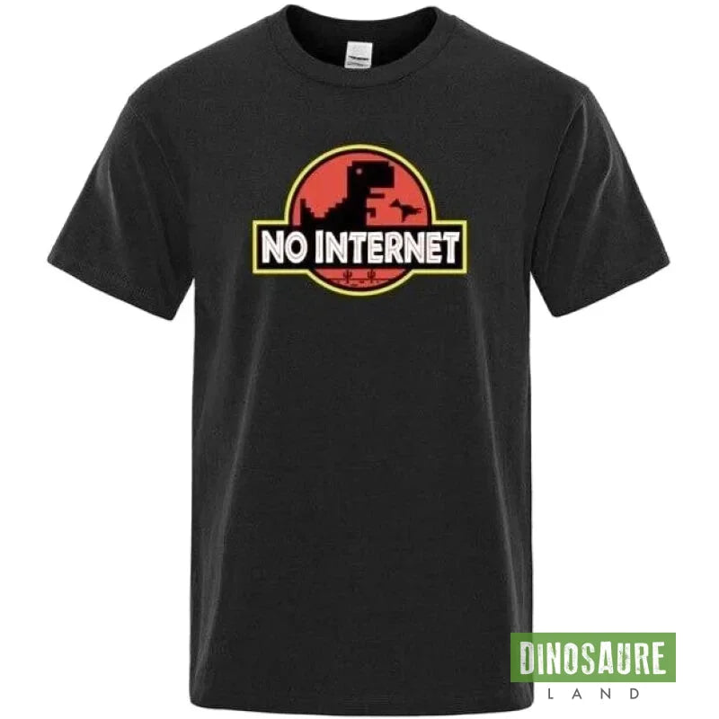 T-shirt Dinosaure Adulte Noir