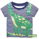 T-shirt Dinosaure Diplodocus Marinière