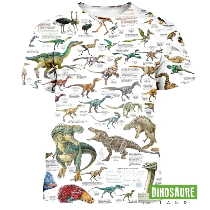 T-shirt Dinosaure Full Print