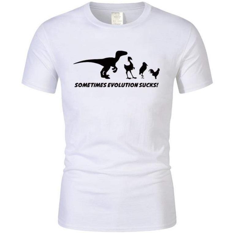 T-Shirt Dinosaure Funny Blanc
