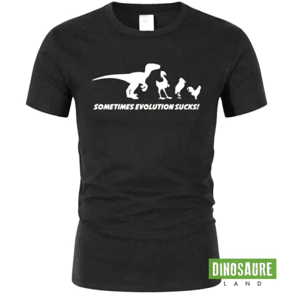 T-Shirt Dinosaure Funny Noir