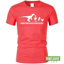 T-Shirt Dinosaure Funny Rouge