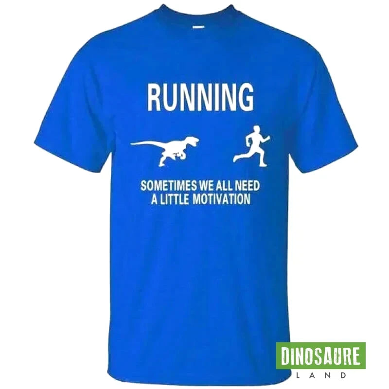 T-shirt Dinosaure Running Bleu