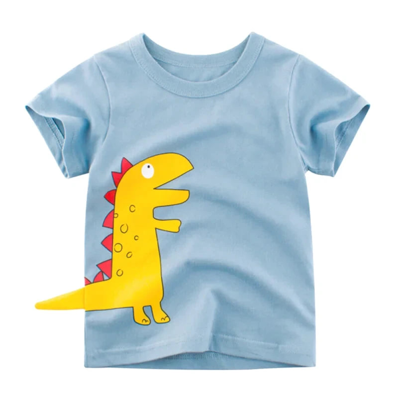 T-shirt dinosaure T-Rex Mignon Jaune