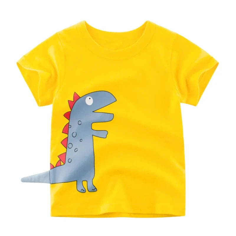 T-shirt dinosaure T-Rex Mignon Jaune