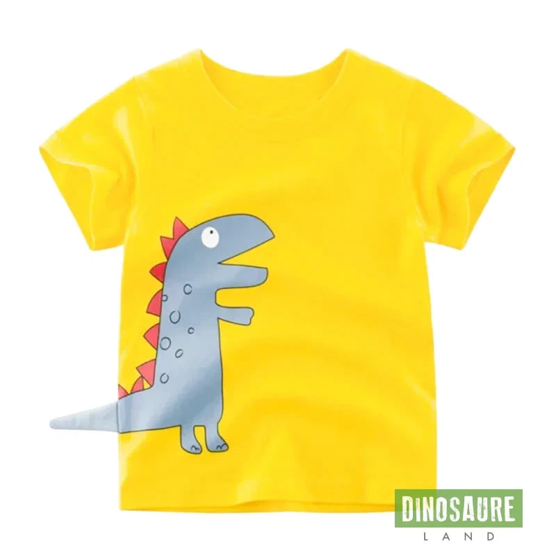 T-shirt dinosaure T-Rex Mignon Jaune
