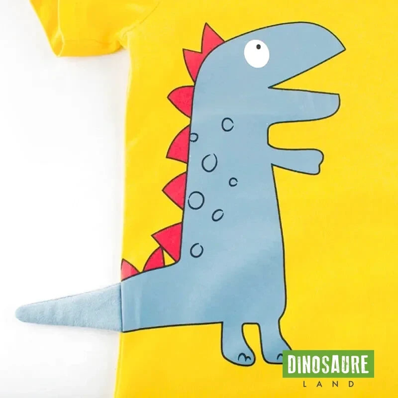 T-shirt dinosaure T-Rex Mignon Jaune