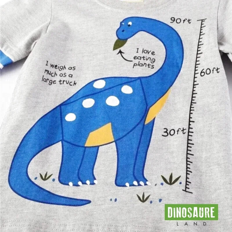 T-Shirt Dinosaure Taille Diplodocus