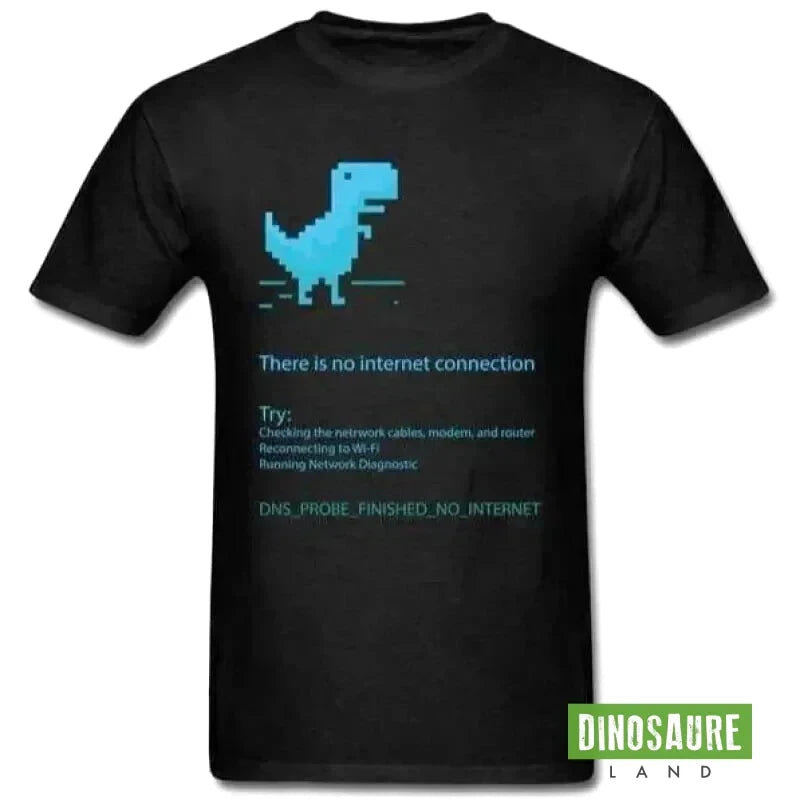 T-shirt Dinosaure There Is No Internet Connection