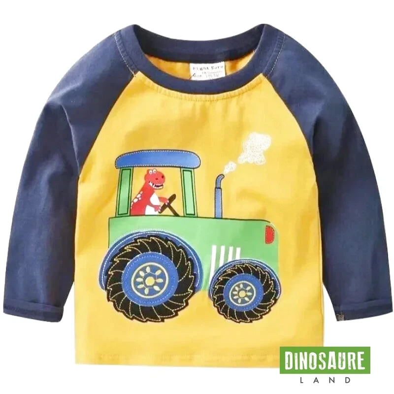 T-Shirt Dinosaure Tracteur