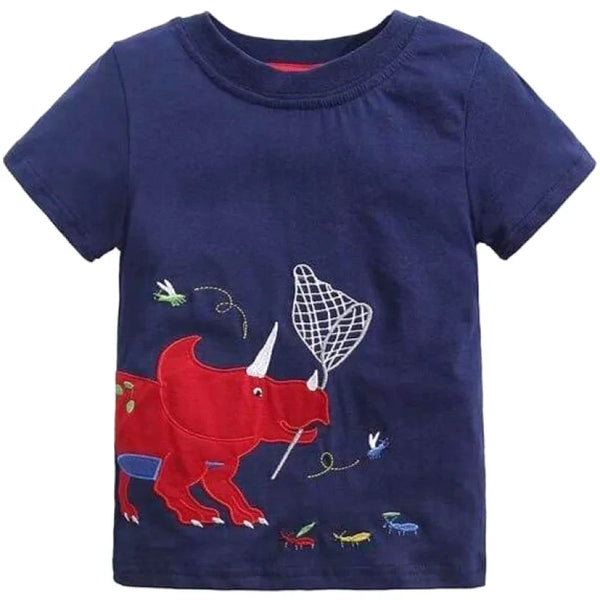 T-shirt Dinosaure Tricératops Amusant