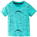 T-Shirt Dinosaure Turquoise