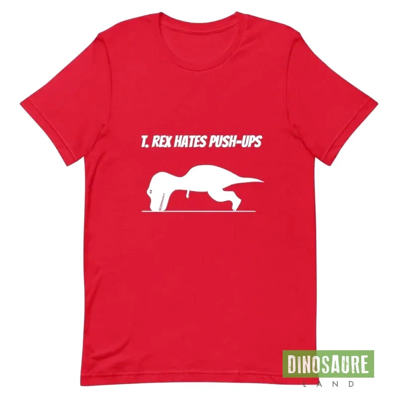 T-Shirt Dinosaure Tyrannosaure Rouge