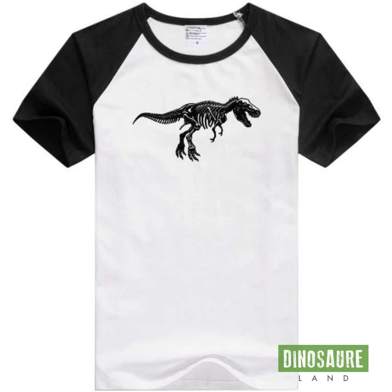 T-Shirt Dinosaure Tyrannosaurus Rex Noir