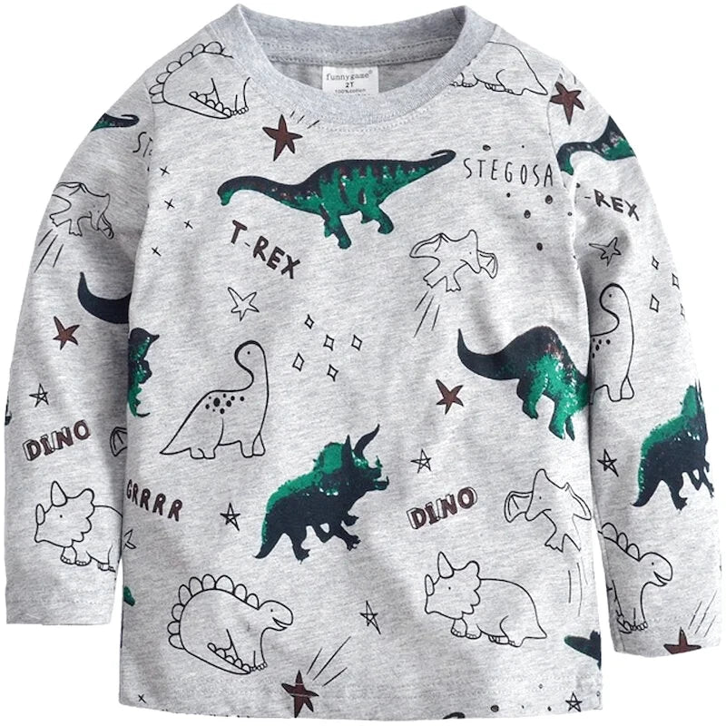 tee shirt dinosaure vetement 5 ans