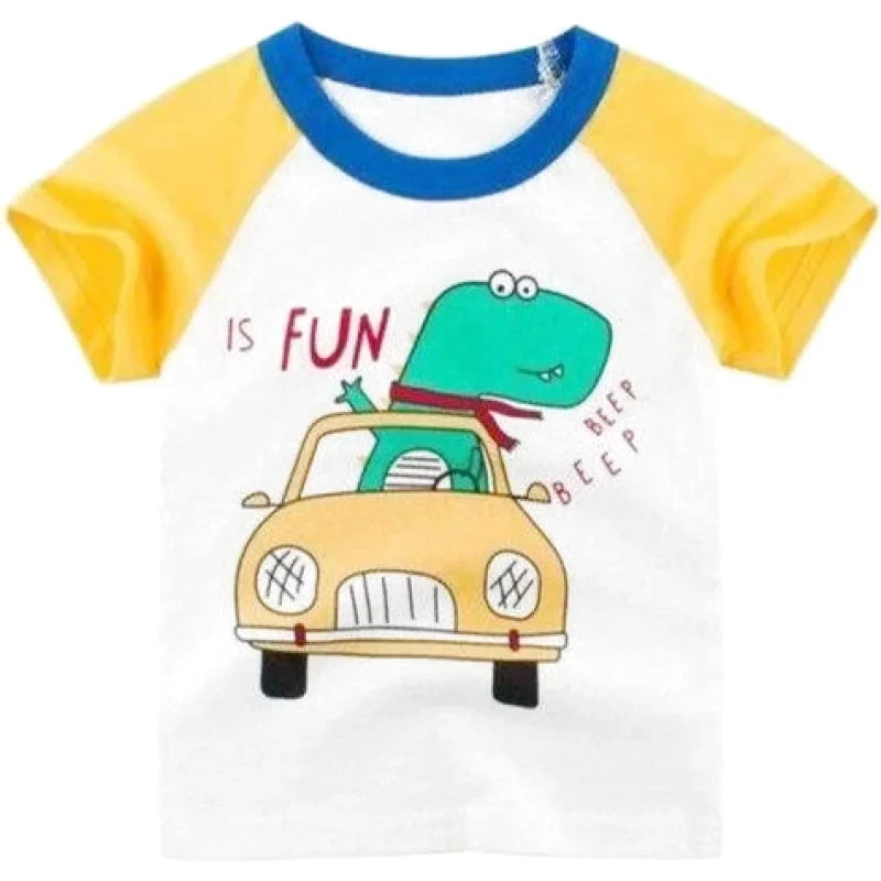T-Shirt Dinosaure Voiture