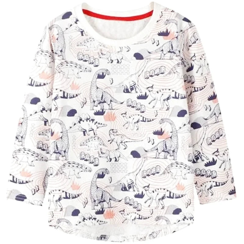 T-Shirt Dinosaures Bleus