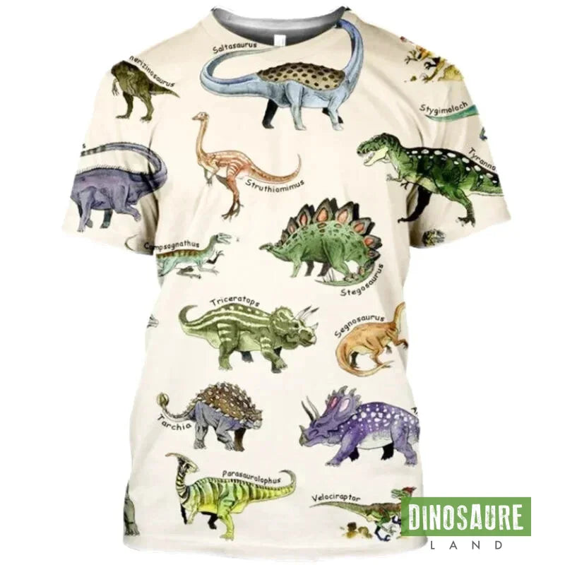 Tee shirt dinosaure collection