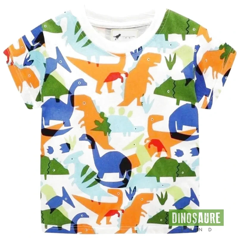 T-Shirt Imprimé Mouvement Artistique Dinosaure