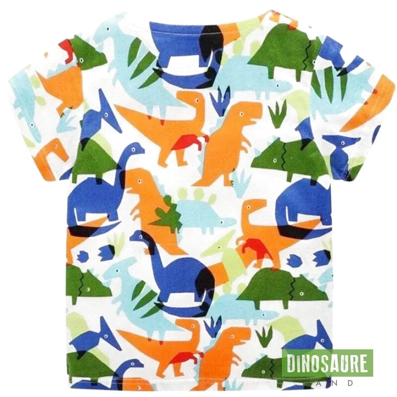 T-Shirt Imprimé Mouvement Artistique Dinosaure